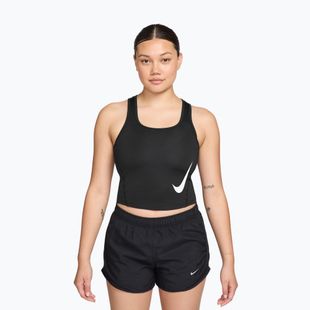 Damen-Laufshirt Nike Swoosh Run Dri-Fit black/white