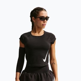 Damen-Laufshirt Nike Swoosh Run Dri-Fit black/white/white