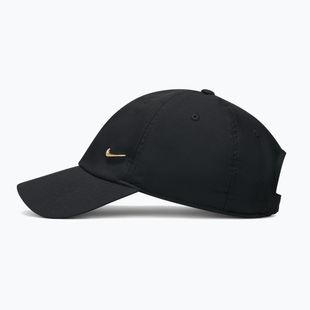 Basecap Nike Dri-Fit Club Unstructured Metal Swoosh 2026 black/metallic gold