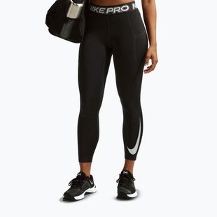Damen-Leggings Nike Pro Mid-Rise 7/8 black/white/white