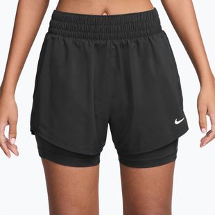 Damen-Shorts Nike One Dri-Fit High-Waisted 3" 2In1 black/white
