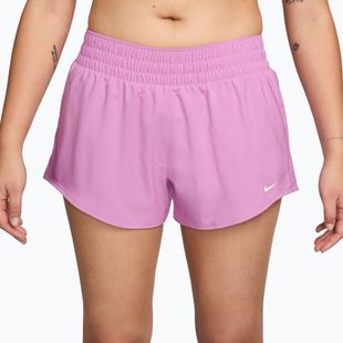 Damen-Shorts Nike One Dri-Fit 3" light magenta/white
