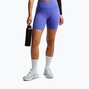 Damen-Shorts Nike Pro Seamless High-Waisted Biker 5" sapphire