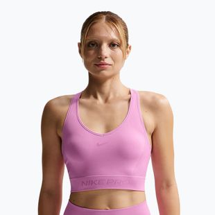 Trainings-Top Nike Pro Seamless Dri-Fit Cropped light magenta