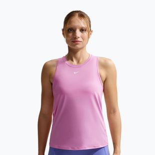 Damen-Trainingsshirt Nike One Classic Dri-Fit light magenta/white