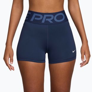 Damen-Biker-Shorts Nike Pro Sculpt High Waisted 3" Biker midnight navy/white
