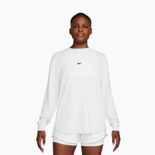 Damen-Trainings-Longsleeve Nike One Relaxed Dri-Fit white/black