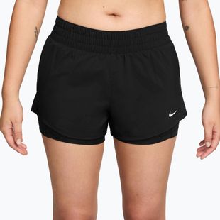Damen-Laufshorts Nike One Dri-FIT 2IN1 black/white