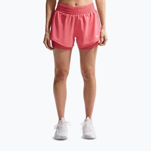 Damen Laufshorts Nike One Dri-FIT 2IN1 sea coral/white