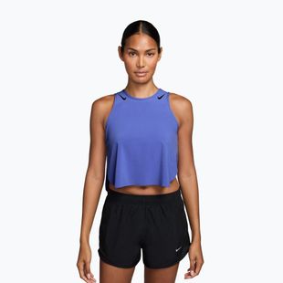 Damen-Lauftop Nike AeroSwift Dri-Fit ADV Cropped Tank Top off sapphire/black