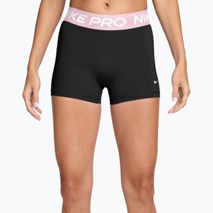 Damen-Shorts Nike Pro Mid-Rise Biker 3" black/pink foam/white