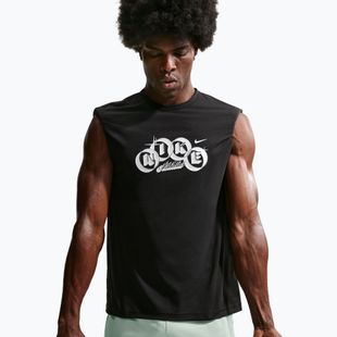 Trainings-T-Shirt Herren Nike Hyverse Dri-Fit Training black/white