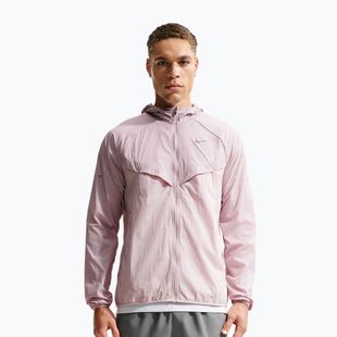 Laufjacke für Herren Nike Stride Repel UV particle rose/silt red