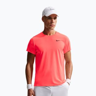 Herren-Tennisshirt Nike Court Dri-Fit Victory hot lava/black