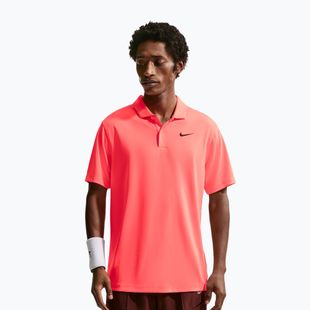 Herren-Tennisshirt Nike Court Dri-Fit Polo Solid hot lava/black