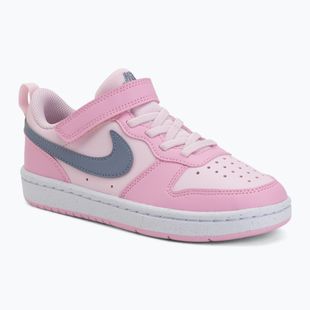 Kinderschuhe Nike Court Borough Low Recraft pink foam/pink rise/white/ashen slate