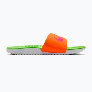 Kinder-Badelatschen Nike Coffee total orange/green strike/hyper pink