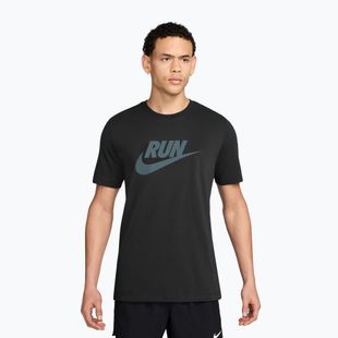 Herren-Laufshirt Nike Dri-Fit Running black/mineral slate