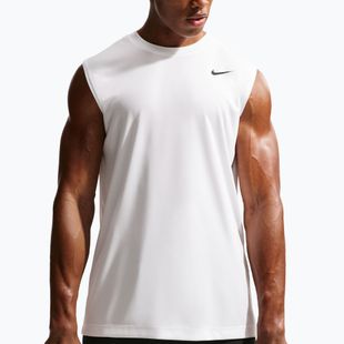 Trainings-T-Shirt Herren Nike Dri-FIT Sleeveless Training Top white/black