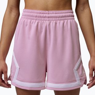 Damen-Basketballshorts Nike Jordan Sport Diamond 4" iced carmine/iced carmine/white/white
