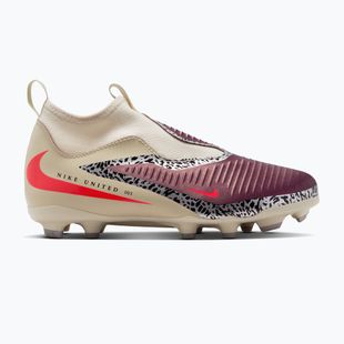 Kinder-Fußballschuhe Nike United Jr. Phantom 6 High Academy MG burgundy crush/fossil/university red