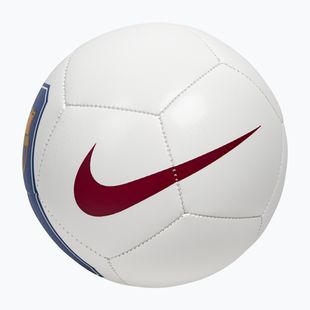 Ball für Mini-Fußball Nike Skills FC Barcelona white/cardinal red size 1