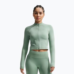 Damen-Trainingssweatshirt Nike Pro Seamless Full Zip Top steam