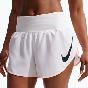 Damen-Laufshorts Nike Tempo Swoosh Dri-Fit Mid-Rise Brief-Lined white/orange pulse/black