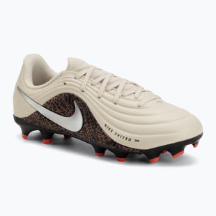 Kinder-Fußballschuhe Nike United Jr. Tiempo Maestro Academy MG fossil/burgundy crush/metallic silver