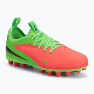 Kinder-Fußballschuhe Nike Jr. Phantom 6 Academy Erling Haaland AG hot punch/green strike/black