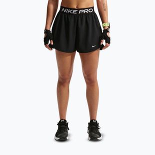 Damen Trainingsshorts Nike Pro 2in1 black/white