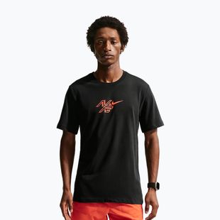 Herren-Laufshirt Nike AeroSwift Dri-Fit black/bright crimson
