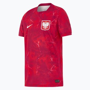 Kinder-Fußballtrikot Nike Dri-Fit Poland Stadium Away 2026 noble red/sport red