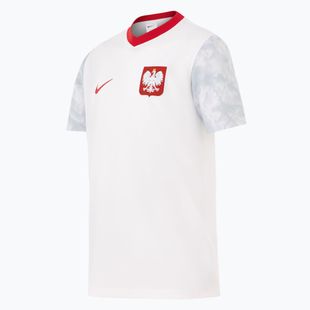 Kinder-Fußballtrikot Nike Dri-Fit Poland Home 2026 white/field silver