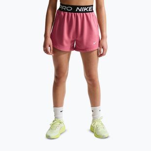 Kinder-Shorts Nike Pro Fleece Dri-Fit peony/peony/black/white