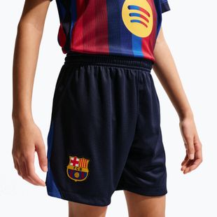 Kinder-Fußballshorts Nike FC Barcelona Dri-Fit Stadium Home blackened blue/mineral yellow