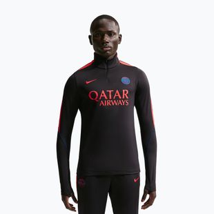 Herren-Fußballtrikot Nike Paris Saint-Germain Strike Dri-Fit Soccer Knit Drill Top black/global red/global red
