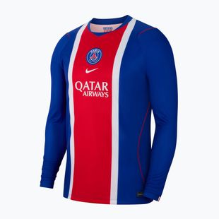 Herren Fußball-Langarmshirt Nike Paris Saint-Germain Dri-Fit Stadium Home old royal/white/university red/white
