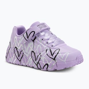 Kinder-Schuhe SKECHERS Uno Lite Love Levitate lavendel/multi