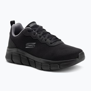 Herren Skechers Bobs Sport B Flex Icy Edge schwarz Schuhe