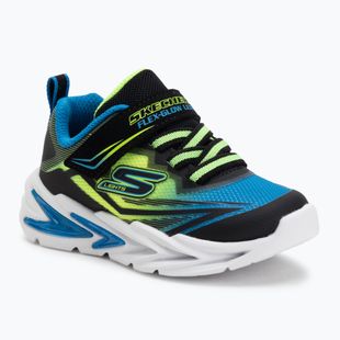 Kinderschuhe SKECHERS Flex-Glow Ultra schwarz/blau/lime
