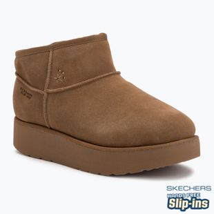 Damen Schuhe Skechers Keep Cozy Kastanie