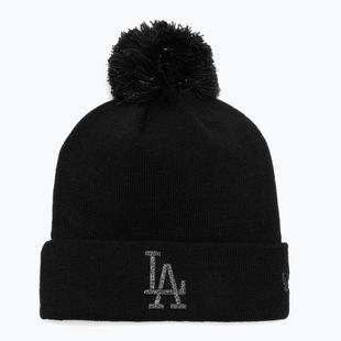 Damen Wintermütze New Era Metallic Bobble Los Angeles Dodger Schwarz