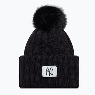 Damen Wintermütze New Era Cable Wide New York Yankees schwarz