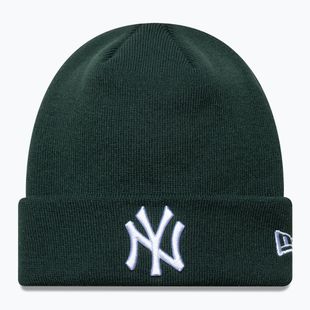 Wintermütze New Era League Essential New York Yankees dunkelgrün/weiß