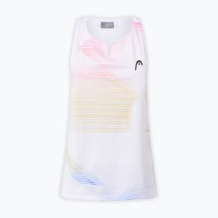 Damen-Tennis-T-Shirt HEAD Agility Tank Top apricot/print vision
