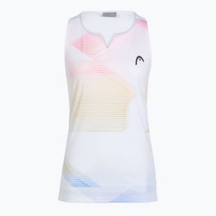 Damen-Tennis-T-Shirt HEAD Agility Tank Top light blue/print vision