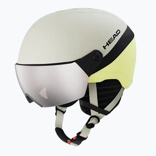Kinder-Skihelm HEAD Yuki Visor Jr lime swirl/silver/red