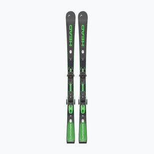 Alpinski mit Bindung HEAD Supershape e-Magnum SW BB-PR + Protector Evo PR 13 GW black/green