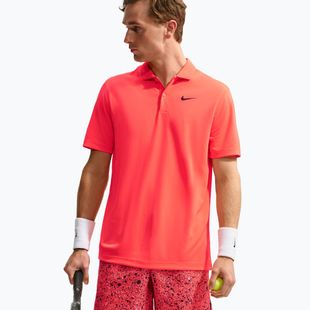 Herren-Tennisshirt Nike Court Dri-FIT Bright Crimson/Black